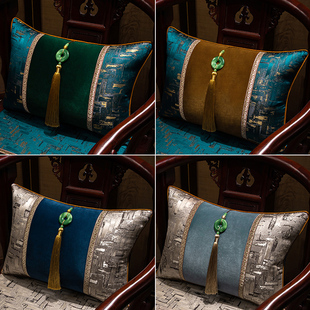 新中式现代抱枕套子含芯沙发靠背垫腰枕靠枕床头古典大号靠包护腰