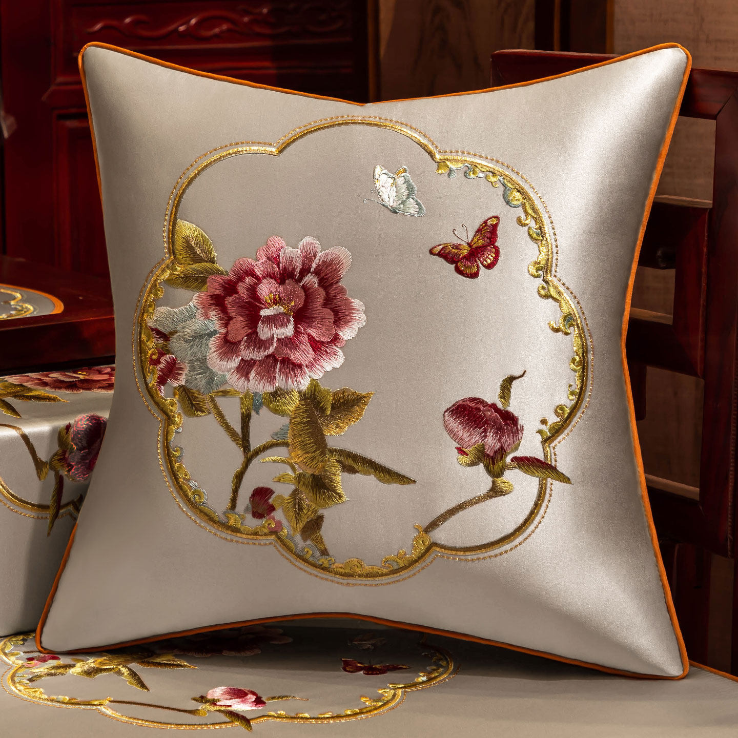 新中式抱枕红木沙发靠枕靠垫客厅腰枕床头靠背办公室午睡枕可拆洗,居家布艺,腰靠垫,淘宝优惠券,粉丝福利购,淘宝优惠卷