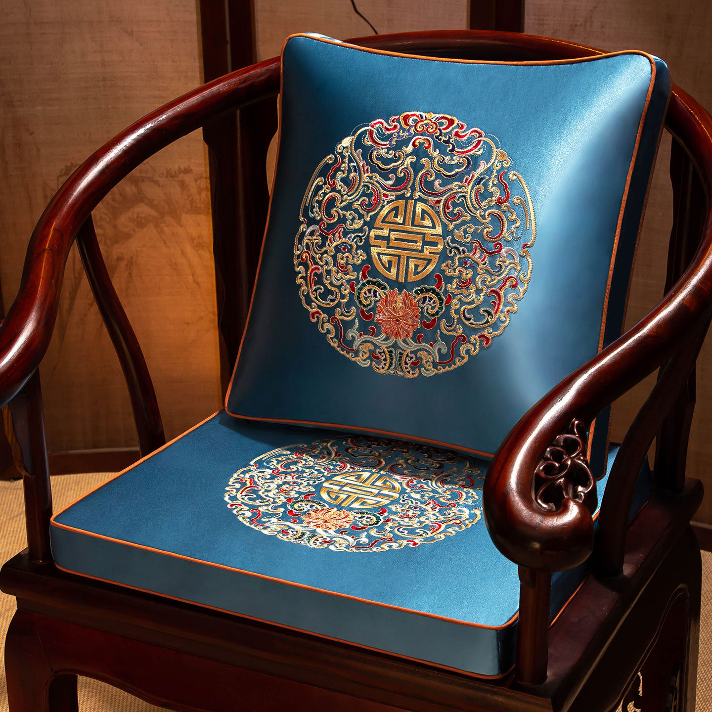 中式靠椅坐垫一体红木沙发椅子垫太师椅圈椅茶椅子座垫护腰靠山枕,居家布艺,椅垫,淘宝优惠券,粉丝福利购,淘宝优惠卷