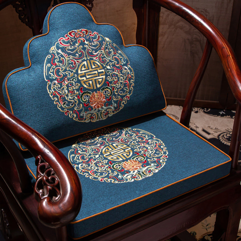 新中式椅垫红木椅子坐垫靠背一体太师椅垫圈椅茶椅凳子座垫可定制,居家布艺,美臀垫/保健坐垫,淘宝优惠券,粉丝福利购,淘宝优惠卷