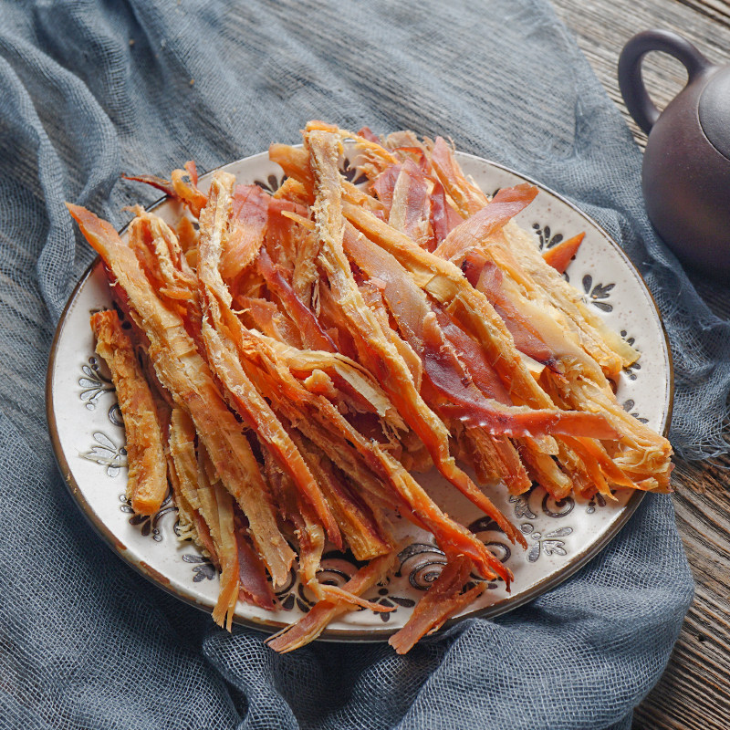 老狮夫鱿鱼丝原味高蛋白手撕鱿鱼干鱿鱼片闽南特产海味零食即食