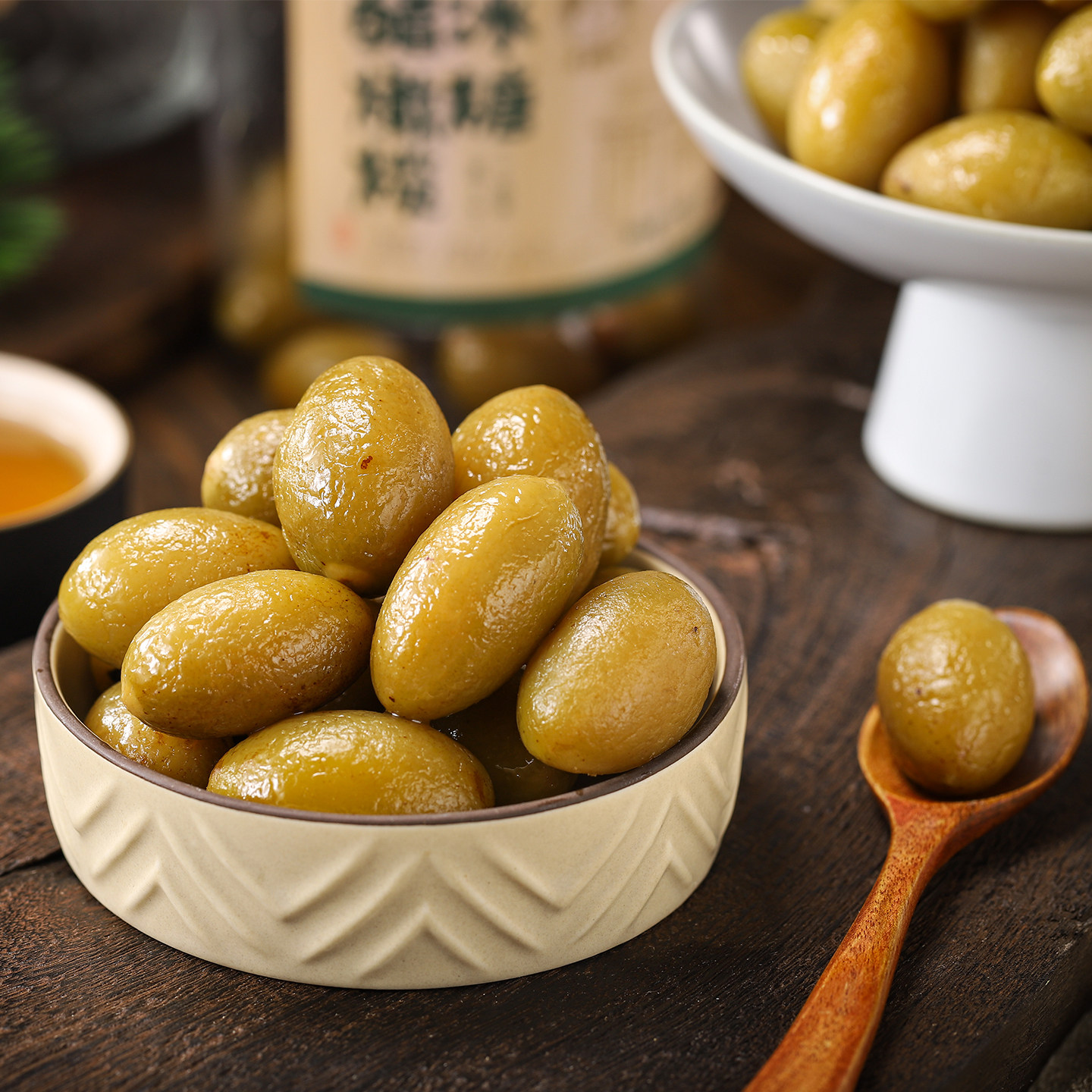 泉州特产老狮夫冰糖醋橄榄闽南醋泡橄榄腌制福建特产蜜饯零食罐装