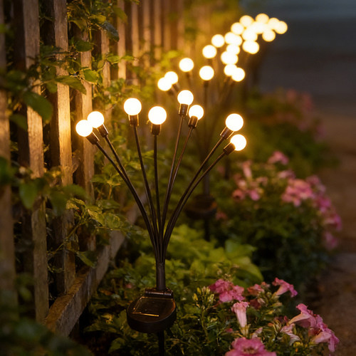太阳能萤火虫灯户外庭院灯家用防水花园阳台院子景观地插草坪灯