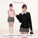 套装 冬季 女西装 外套 半身裙三件套 甜梨呆呆 吊带背心 慢调巴黎