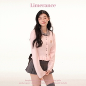 甜梨呆呆 假两件撞色娃娃领菱格毛衣上衣毛针织开衫 菱格叠序 春季