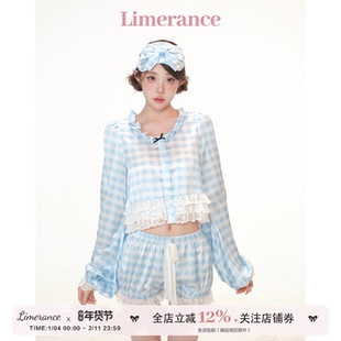 甜梨呆呆  白昼甜梦 2025初秋新款一整套搭配防晒上衣+蓝色短裤女