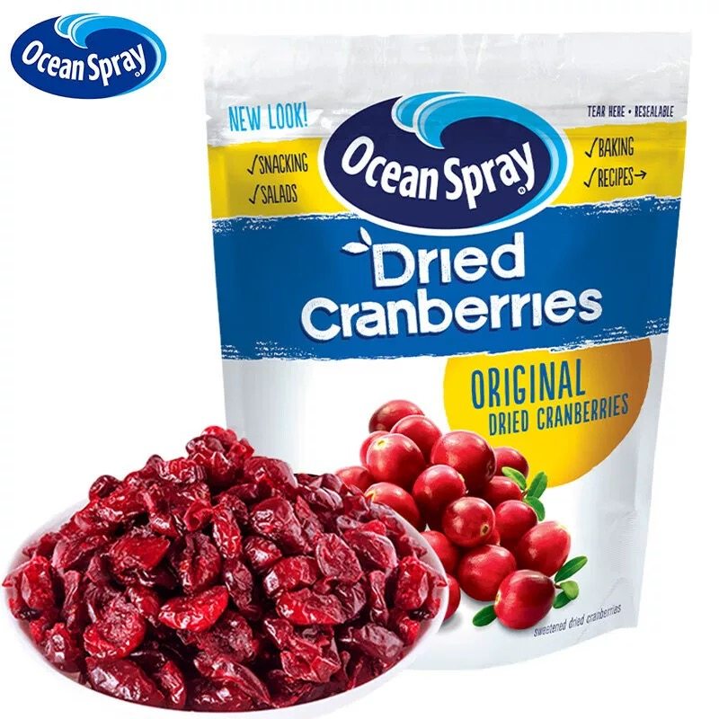 智利进口优鲜沛蔓越莓干烘培雪花酥即食蜜饯果脯果干休闲零食食品