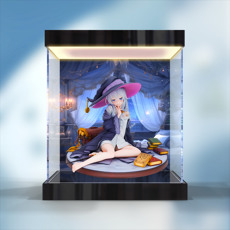 适用Spiritale魔女之旅伊蕾娜 休息 手办灯箱款亚克力防尘展示柜
