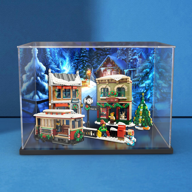 乐高10308圣诞冬季节日展示柜