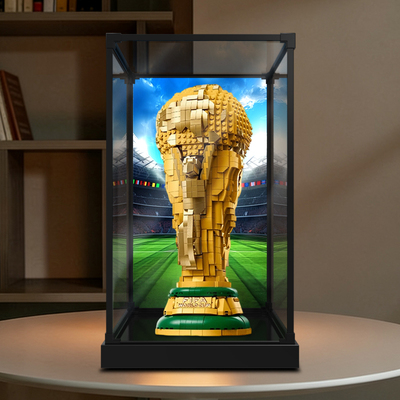 佳寻适用乐高43020世界杯奖杯FIFA大力神杯积木模型高清展示柜