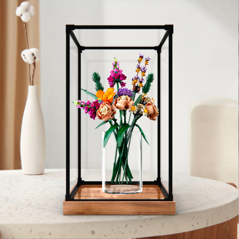 乐高10280花朵花束玫瑰花展示柜