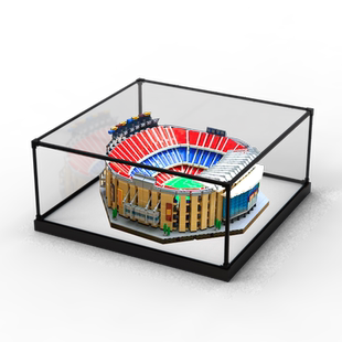 适用乐高10284巴塞罗那诺坎普球场 透明手办收纳架亚克力展示柜