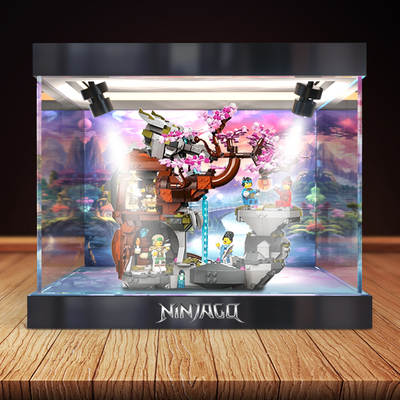 展示柜适用乐高71819幻影忍者神龙石殿积木模型亚克力透明收纳架