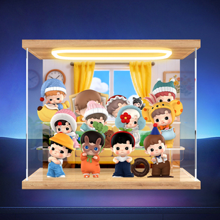 适用泡泡玛特HACIPUPU 我的小小世界系列手办盲盒摆件礼物展示柜