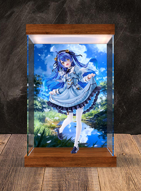 适用FNEX 虚拟主播-彩虹社 天宫心 亚克力主题背景灯箱款展示柜