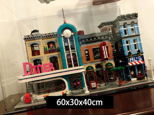 展示盒适用乐高10243街景巴黎餐厅10255 10232 10260亚克力收纳盒