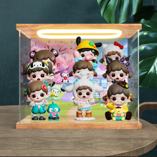 适用Zoraa三丽鸥联名漫游美好时光系列盲盒可爱潮玩场景展示柜