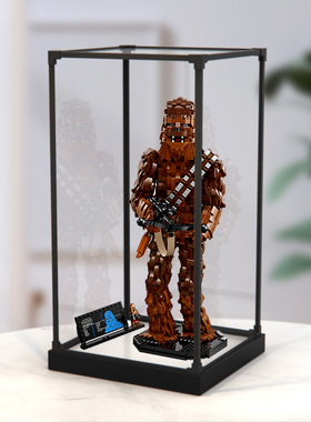 亚克力展示盒适用乐高75371星球大战系列丘巴卡合金边框收纳罩子