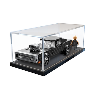 适用乐高76912 1970道奇战马RT超级赛车模型收纳防尘亚克力展示柜