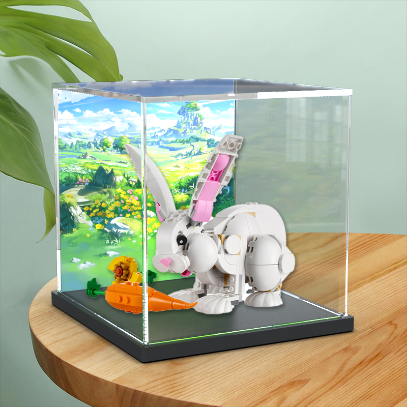 乐高31133可爱的白兔展示柜