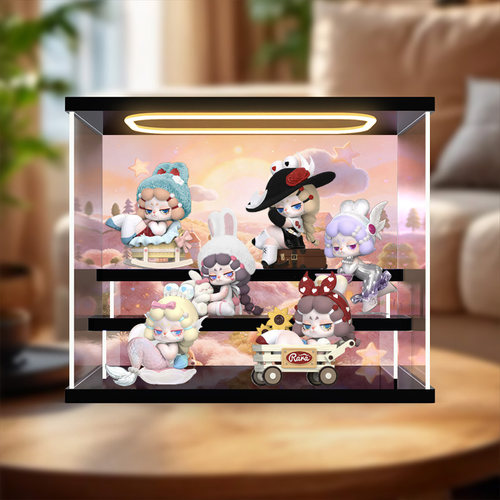 佳寻适用AYOR TOYS X DODOSUGAR MissRARA人生主角系列回灯展示柜