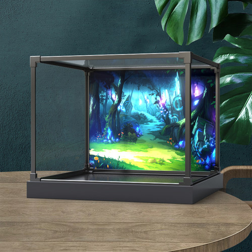 适用ICONS系列10375驯龙高手无牙仔积木模型合金款亚克力展示柜