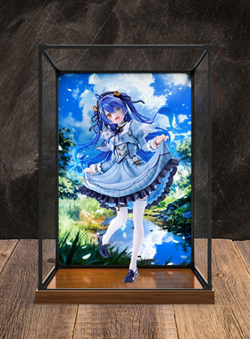 适用FNEX 虚拟主播-彩虹社 天宫心 手办亚克力超高清防尘收纳柜