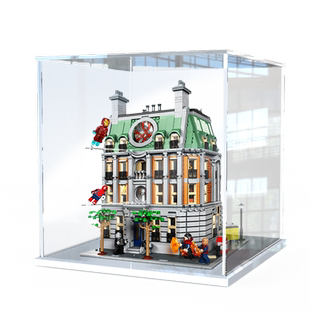 适用乐高76218奇异博士至圣所漫威复仇者防尘展示柜亚克力收纳架