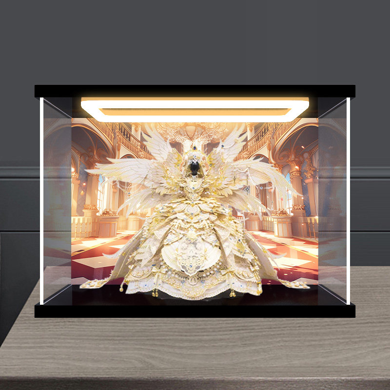 佳寻适用 艺模臻爱契约3D立体拼图金属拼装模型亚克力防尘展示柜图片