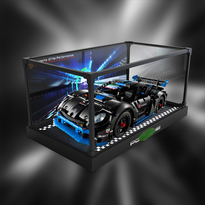 展示柜适用乐高42176机械组保时捷GT4遥控车积木玩具合金框收纳架