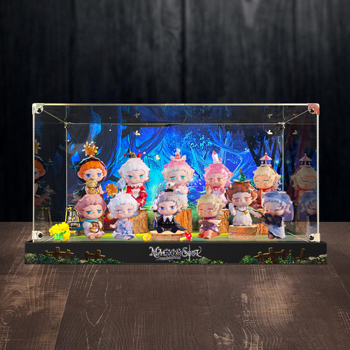 适用FAYA 发芽三代魔灵系列 盲盒第3弹手办玩具场景亚克力展示柜