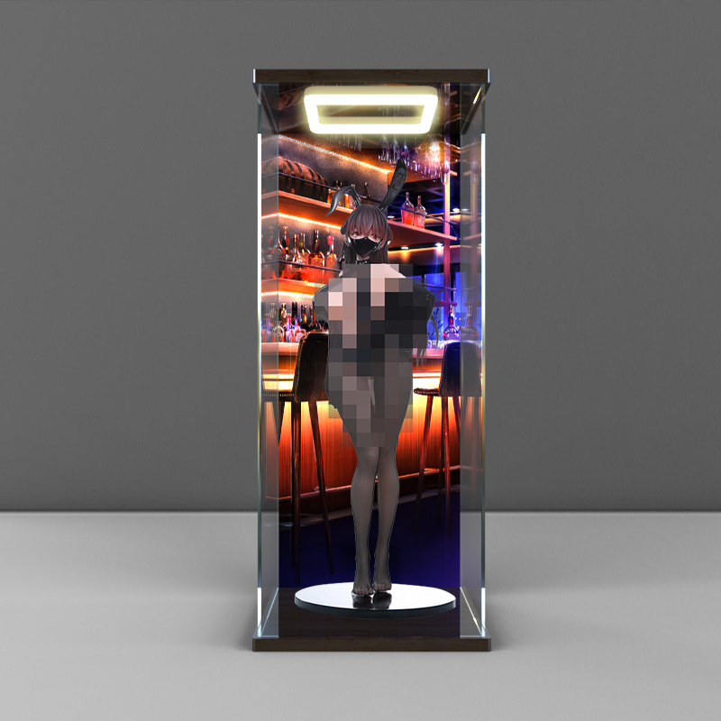 BearPanda精品!精品!此方酱兔女郎 追视眼手办亚克力回型灯展示柜