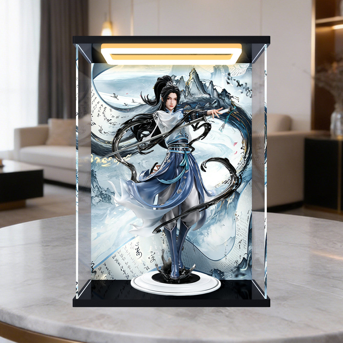 适用否极《剑来》动画 第二季 宁姚 手办模型亚克力回型灯展示盒图片