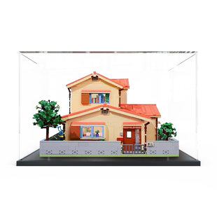 亚克力展示柜适用Keeppley哆啦A梦野比大雄的家积木透明收纳架罩