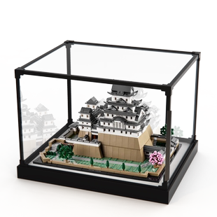 展示柜适用乐高21060建筑姬路城模型透明手办合金框亚克力防尘架