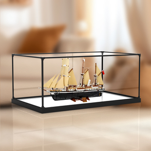 适用乐高ICONS系列10335坚忍号探险船木韵光影合金框亚克力展示柜