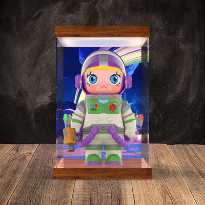 适用 泡泡玛特MEGASPACEMOLLY 400% 1000%巴斯光年模型灯箱展示柜