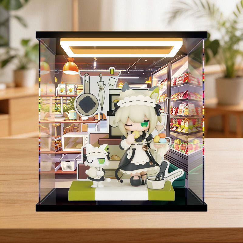 适用APEX 明日方舟 凯尔希&Mon3tr 时遗VER.手办亚克力高清收纳盒图片