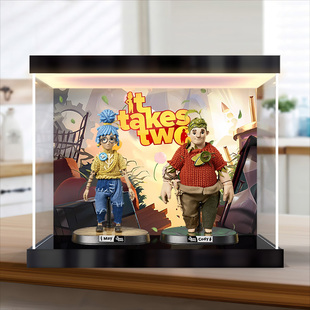 适用共鸣gong 双人成行 潮玩公仔手办模型防尘罩亚克力灯箱展示柜