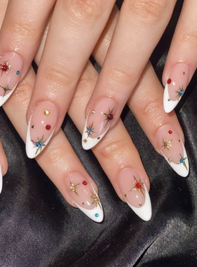 【Sellora法式系列】老钱风纯手工穿戴甲气质欧美ins风美甲甲片