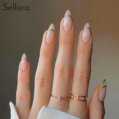 【法式系列】纯手工定制穿戴甲ins小红书小众高级成品美甲