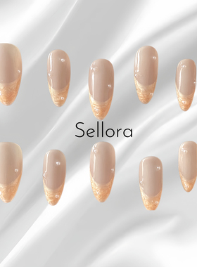 【ins法式系列】白女风纯手工穿戴甲气质显白欧美ins风美甲甲片