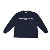 日系复古学院风 T恤 长袖 宽松休闲圆领秋季 男女情侣纯棉印花基础款