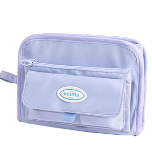 韩系高颜值ins风笔袋女生2024新款多功能文具袋小众不撞款可立式笔盒分层收纳初中生大容量铅笔袋简约小清新