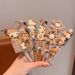 儿童发箍女碎发神器女童前额刘海带齿防滑不勒头发卡宝宝头箍女孩