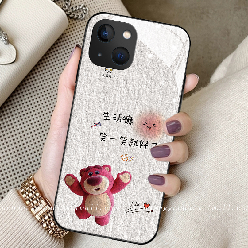 适用钢化玻璃OPPO手机壳可爱