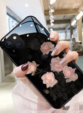 栀子花适用opporeno14手机壳reno6proplus少女reno9新款4se钢化玻璃reno13高级感11全包8防摔7保护套12复古10