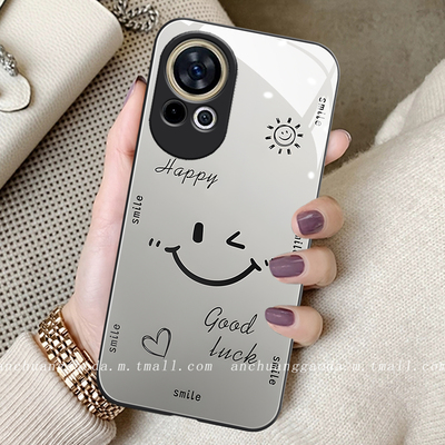 适用液态玻璃华为手机壳简约