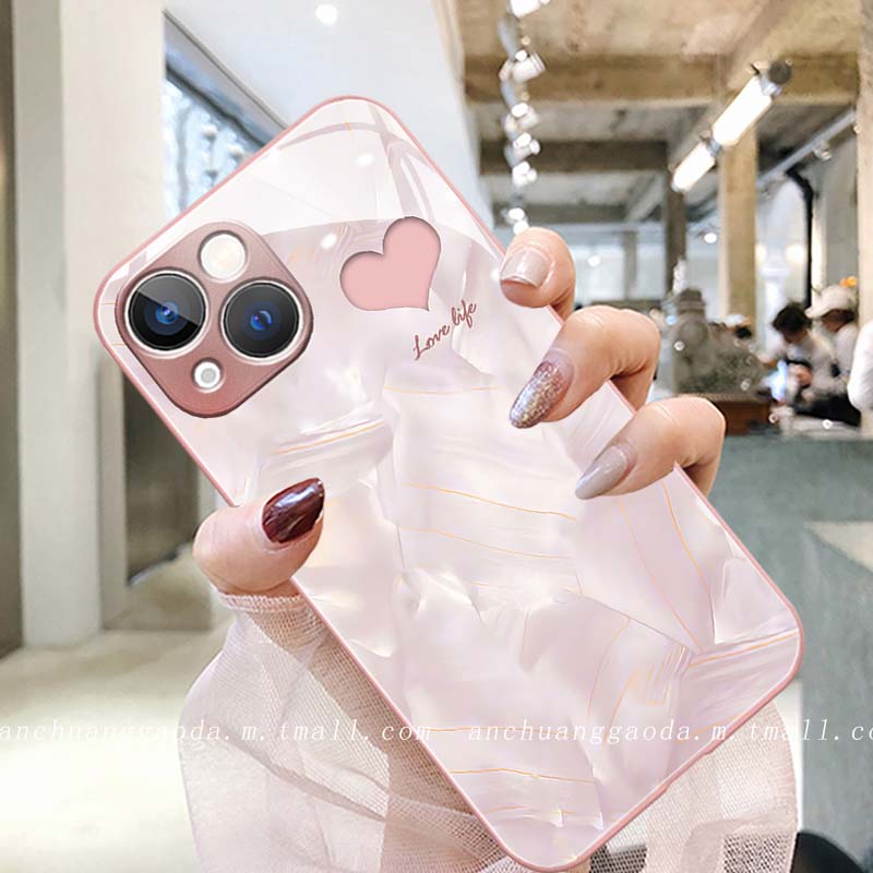 适用液态玻璃OPPO手机壳简约