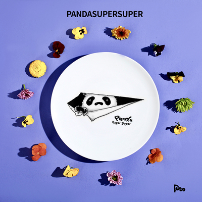 pandasupersuper奇想熊猫餐盘甜品盘潘粤明pss潮流艺术盘新中式